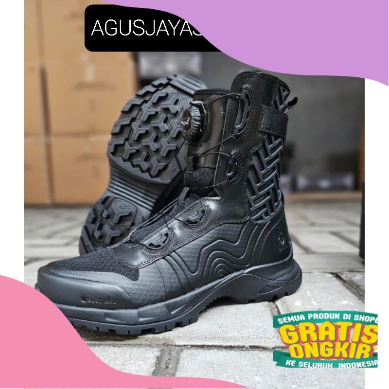 TERMURAH SEPATU PDL TACTICAL TALI PUTAR TERBARU COBRA KULIT ASLI/ tinggi  hak jumbo