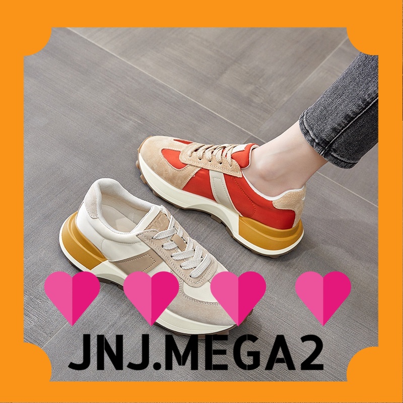 11.11 BRAND SALE SEPATU WANITA  SNEAKERS KOREAN SPORT STYLE D2 BERSAUDARA  (W027) FREE BOX