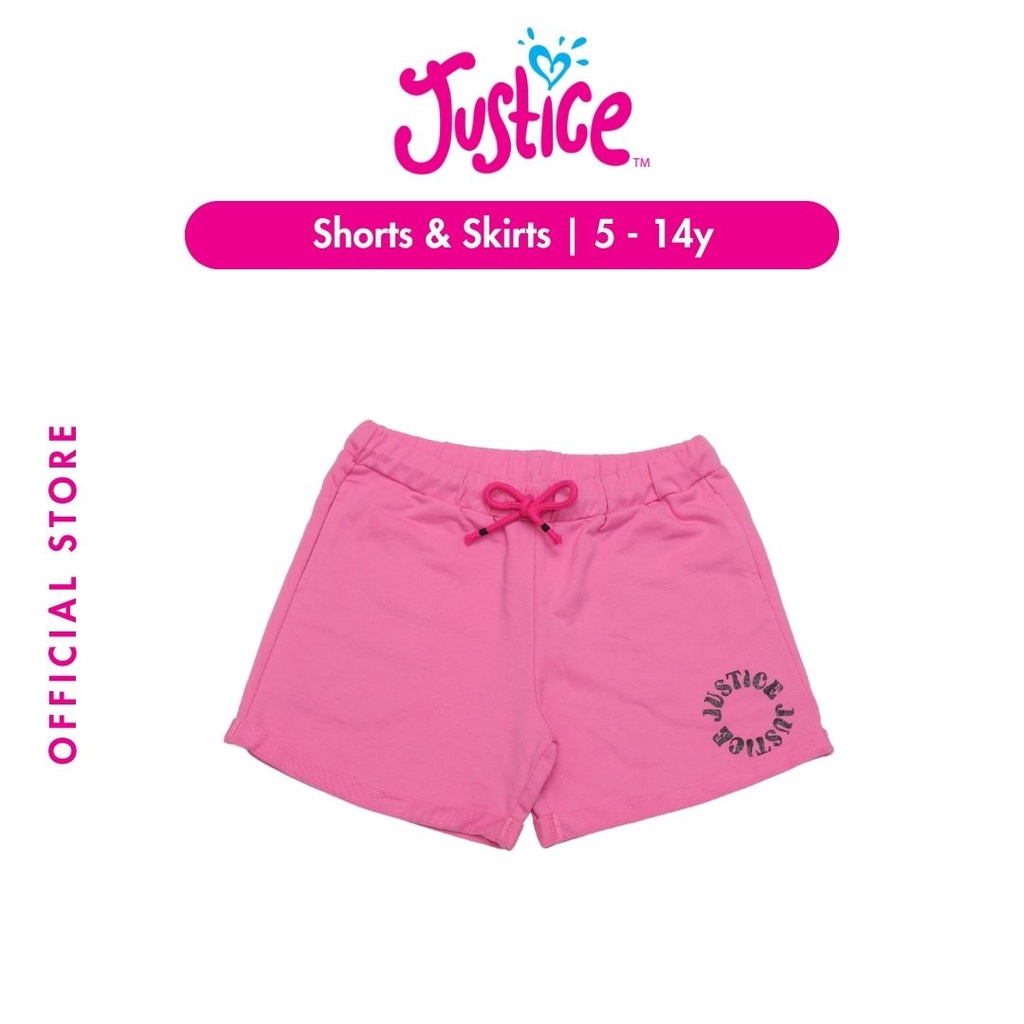 Justice Roll Cuff Midi Short - Celana Pendek Anak Perempuan(Pink)