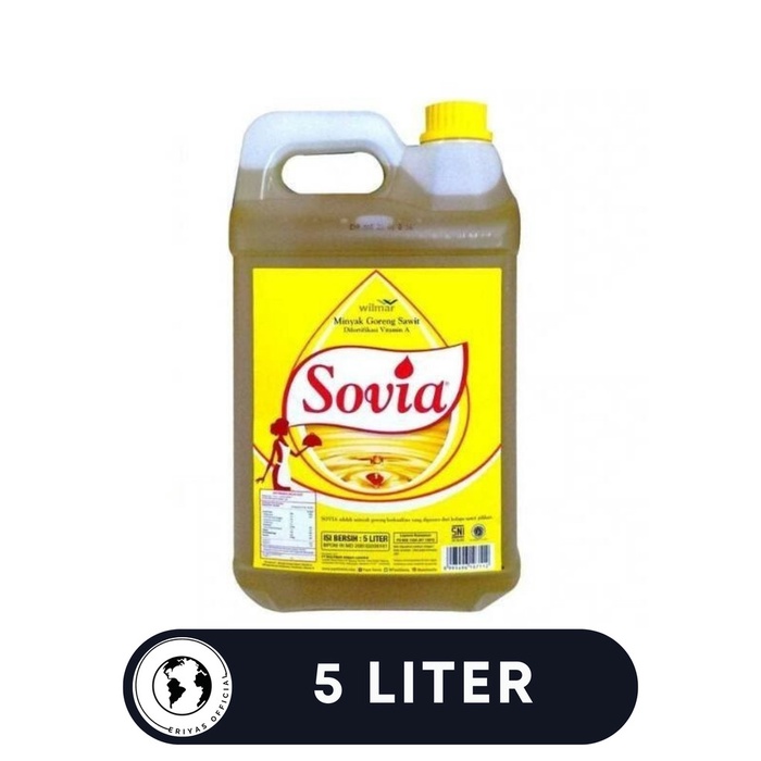 

Minyak Goreng Sovia Jerigen Botol 5 L Liter