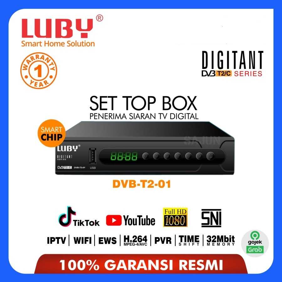 Luby Set Top Box DVBT2/C Receiver TV STB Digital DVB T2-01