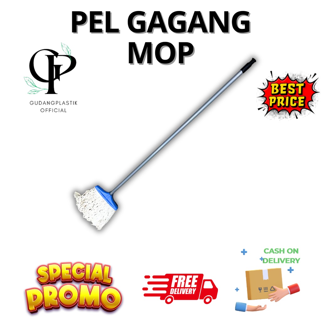 Pel Deko MOP biasa  sumbu  Medium Alat Pel Lantai Mop Lantai - C11