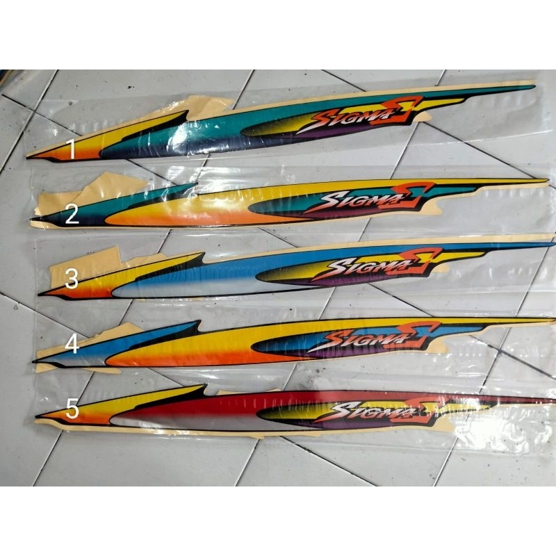 STICKER SIGMA STRIPING SIGMA LIST SIGMA YAMAHA SIGMA