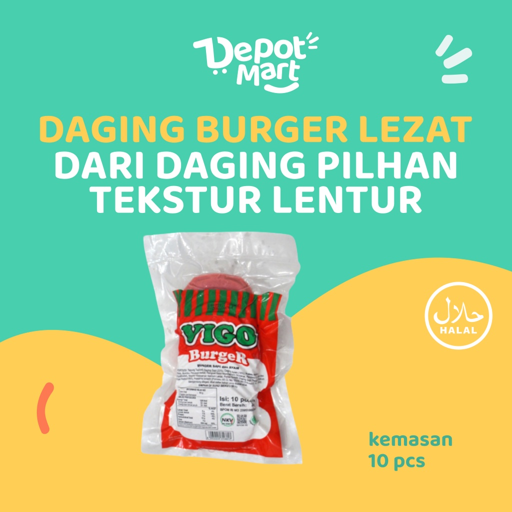 

Vigo Daging Burger Sapi / Ayam 230G Isi 10