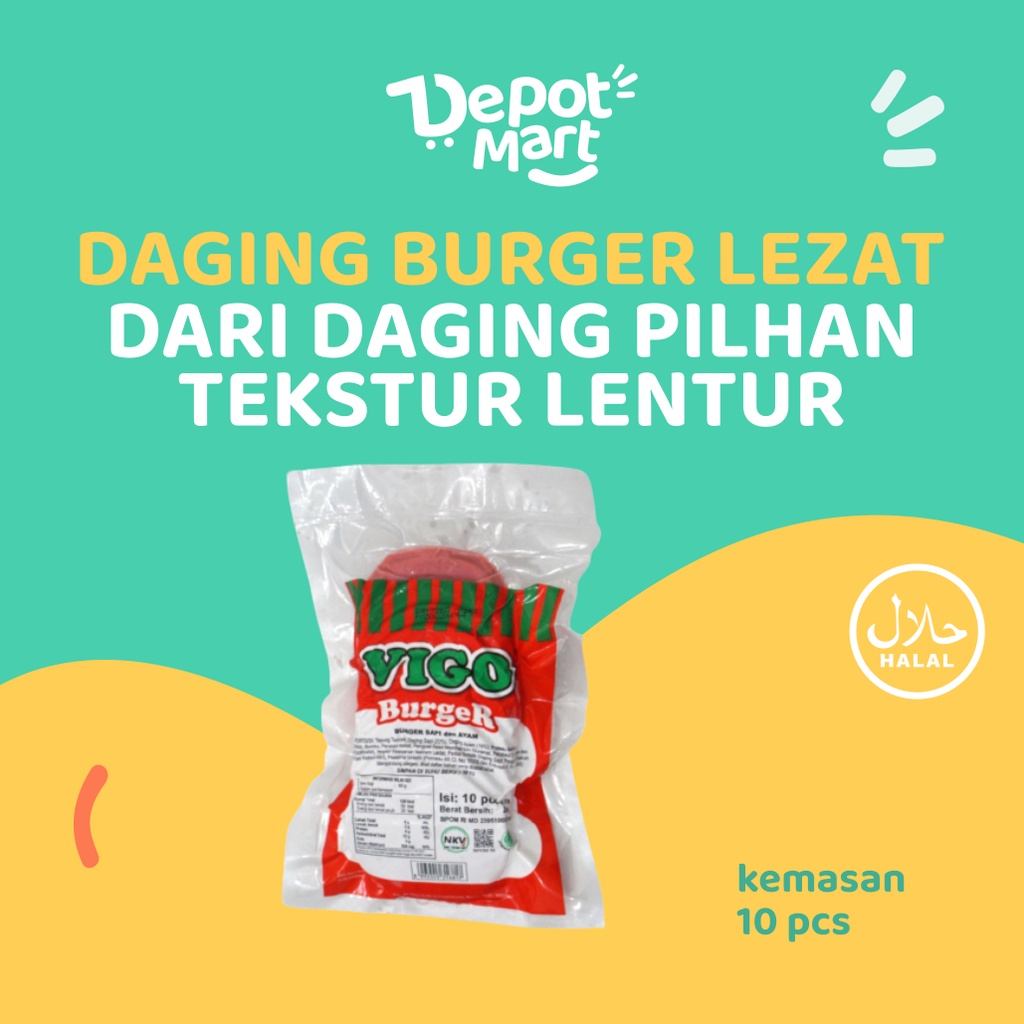 

Vigo Daging Burger Sapi / Ayam 230G Isi 10