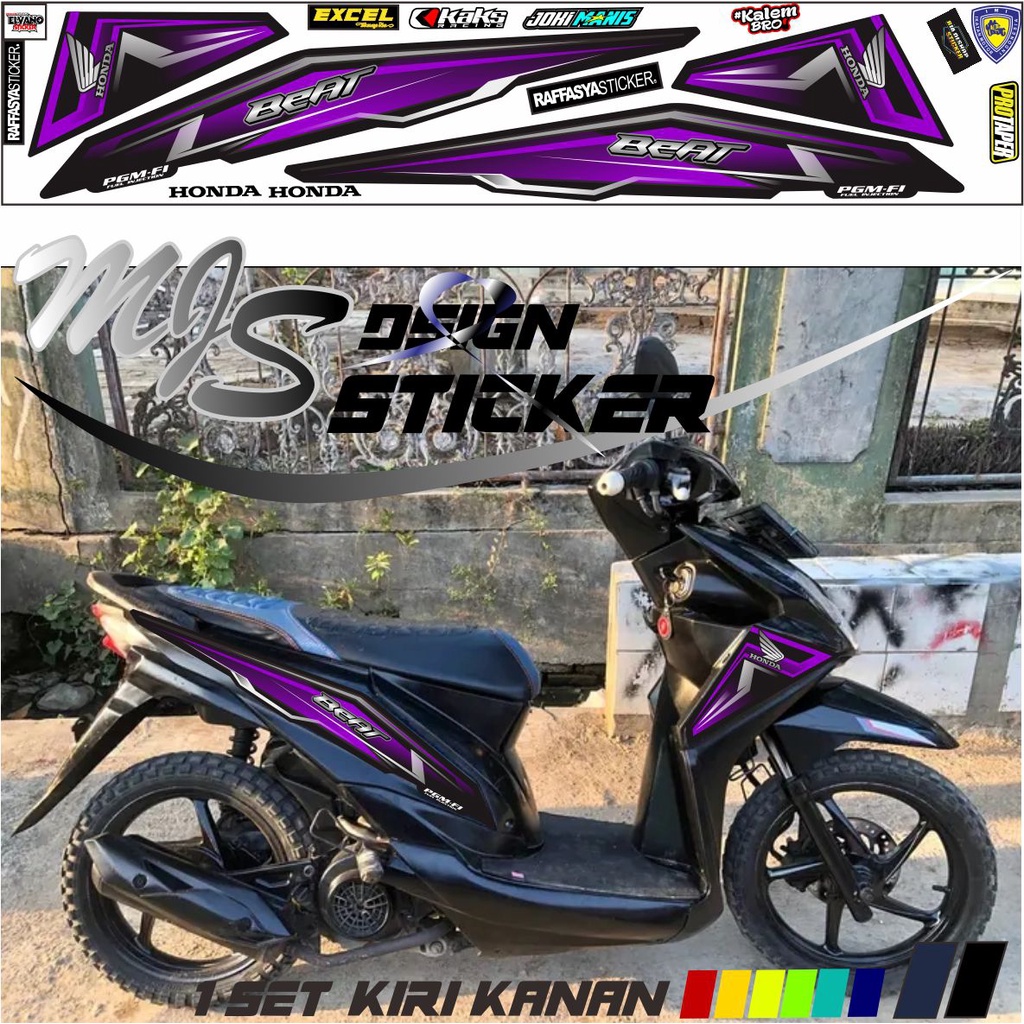 Sticker STICKER Striping beat fi motif simple keren variasi terbari modif beat fi wadidaw