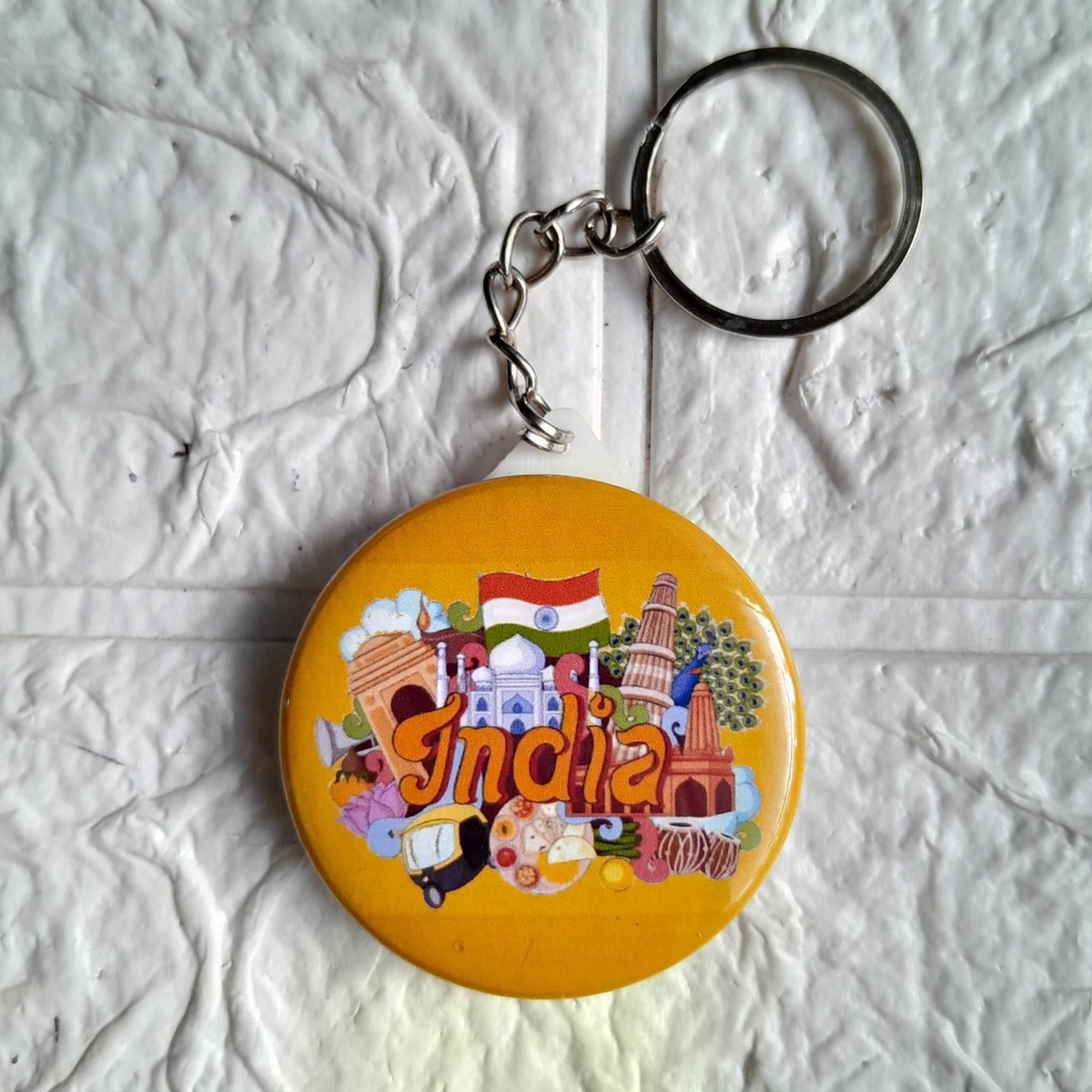 SOUVENIR OLEH-OLEH NEGARA INDIA GANTUNGAN KUNCI/BROS/PIN/MAGNET TEMPELAN KULKAS [ BISA REQUEST NEGARA LAIN ]