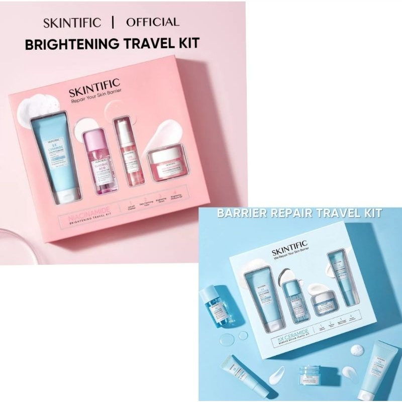 SKINTIFIC TRAVEL KIT SKIN BARRIER & NIACINAMIDE BRIGHTENING