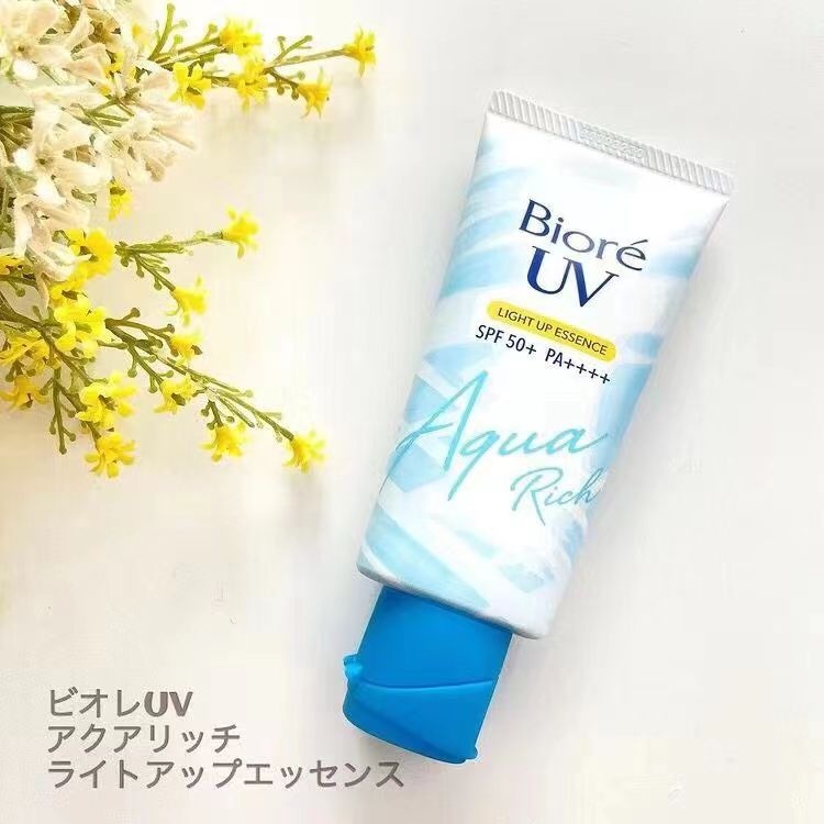 (COD) Biore UV Aqua Rich Light Up Essence SPF 50 PA++++ 50gr / 70 gr / Sunblock Wajah / sunscreen un