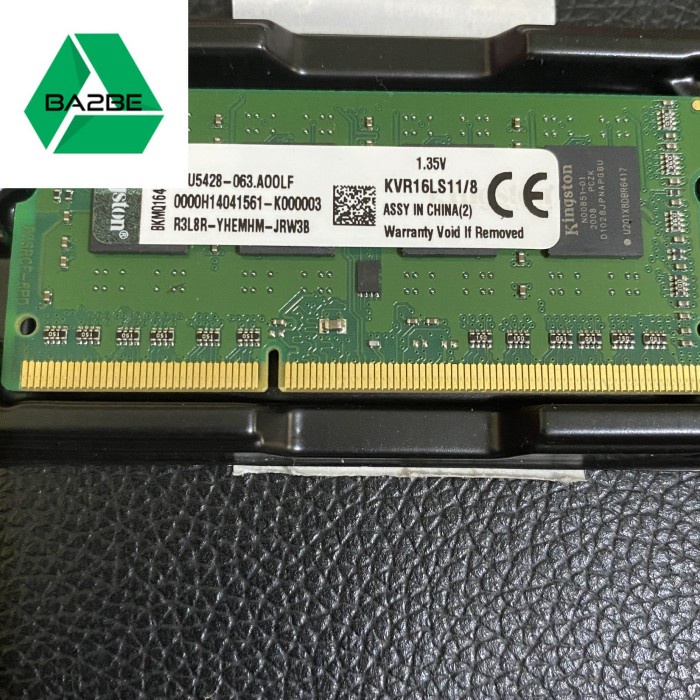 Kingston  KVR16LS11/8 memory sodimm 8GB 1600MHz DDR3L-12800