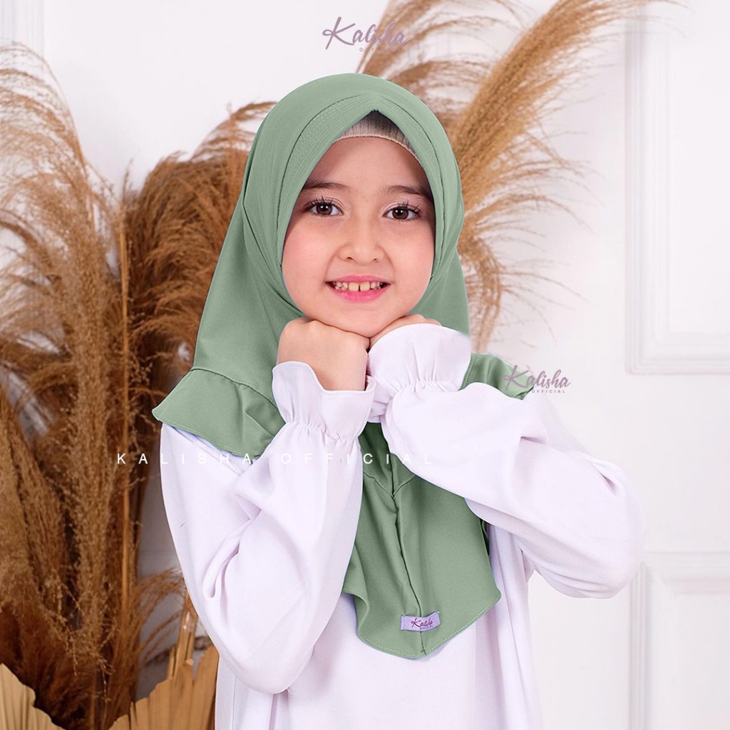Jilbab Anak SD Qinan Jilbab Instan Anak Perempuan Hijab Bergo Instan Sekolah Anak