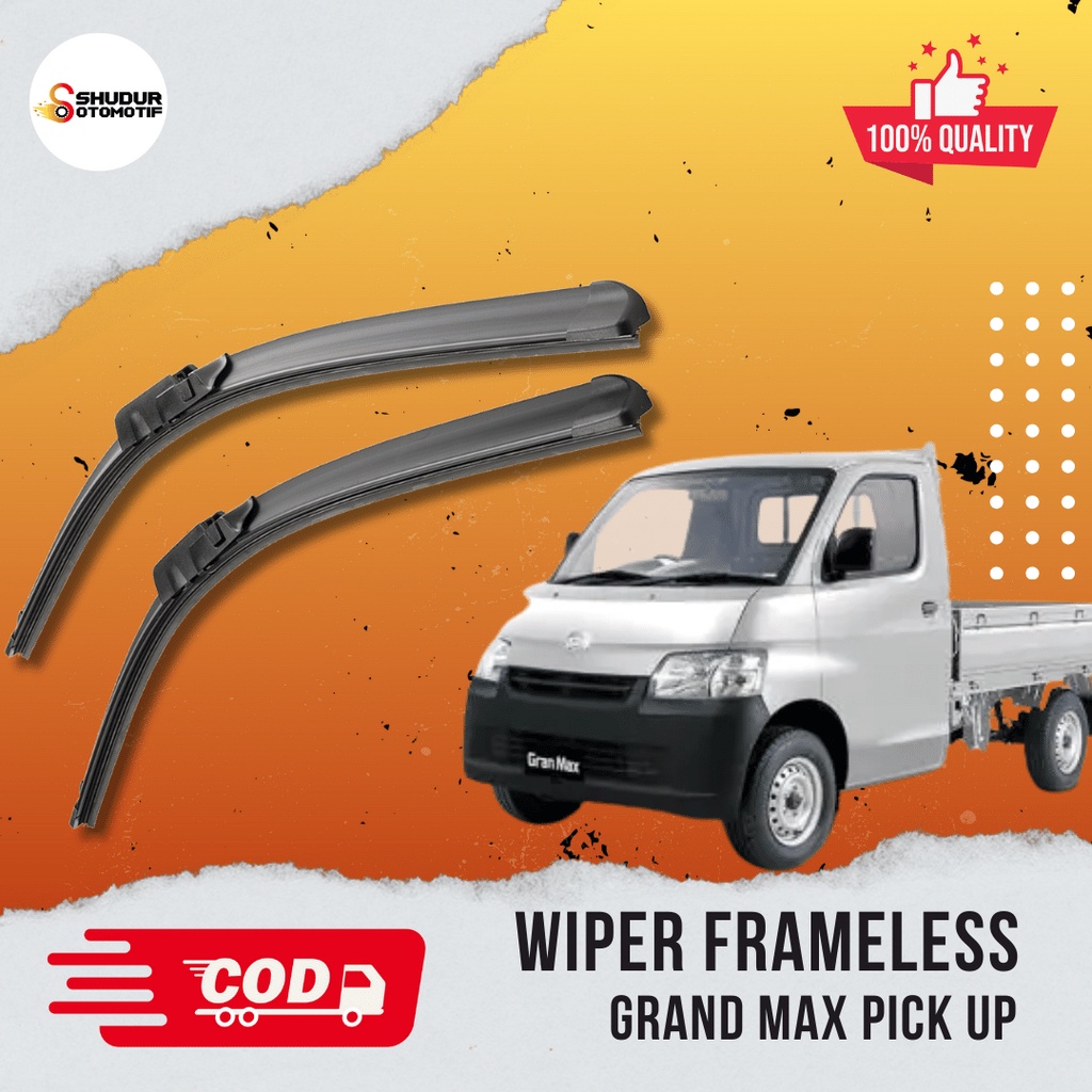 Wiper Mobil Pick Up Gran Max Sapuan Kaca Mobil Model Frameless Banana Karet 1 Set Ori Variasi Mobil 