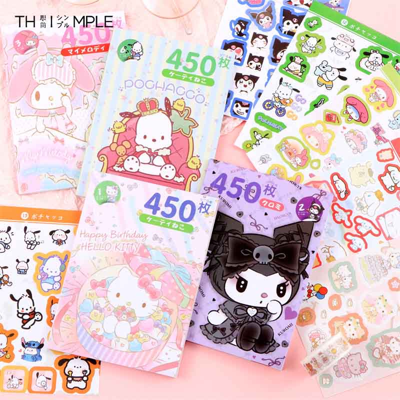 

450pcs Stiker Kartun Sanrio Kuromi Lucu Untuk DIY Scrapbook / Jurnal / Diary-THIMPLE