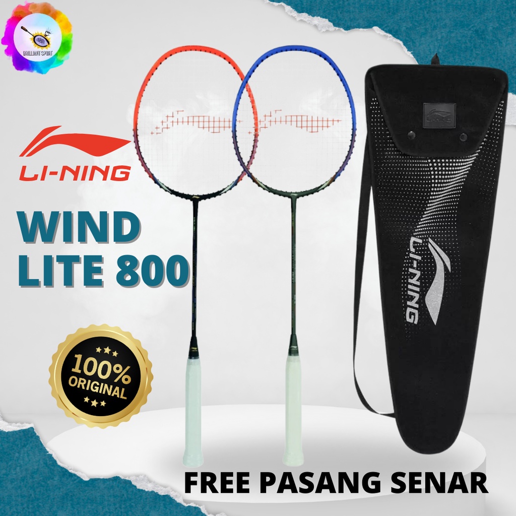 RAKET BADMINTON RAKET LINING WIND LITE 800 ORIGINAL 100%