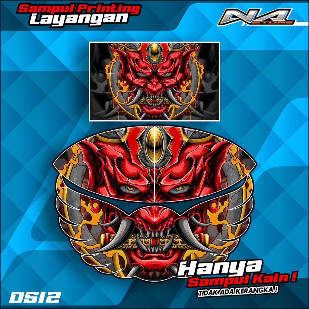 Kain Layangan  Ram Raman , Gapangan Pegon , Gapaangan Ceper  Full Printing   - HANYA KAIN