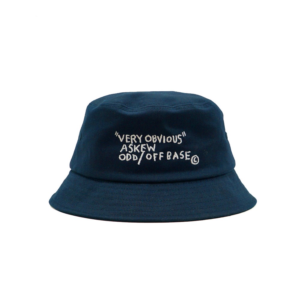 3Second x Basquiat Topi Bucket Hat Odd Off Based Biru 010823