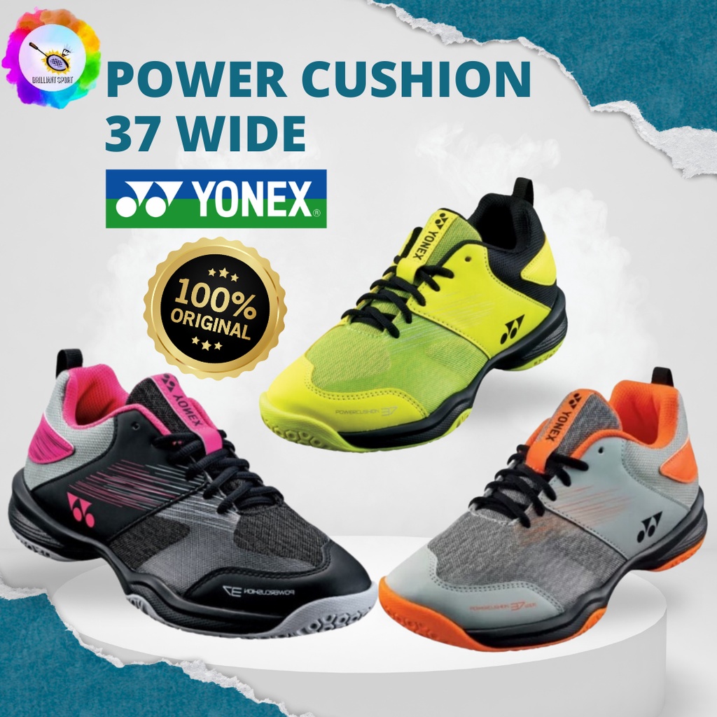 SEPATU BADMINTON YONEX POWER CUSHION 37 WIDE SHB 37 WEX ORIGINAL