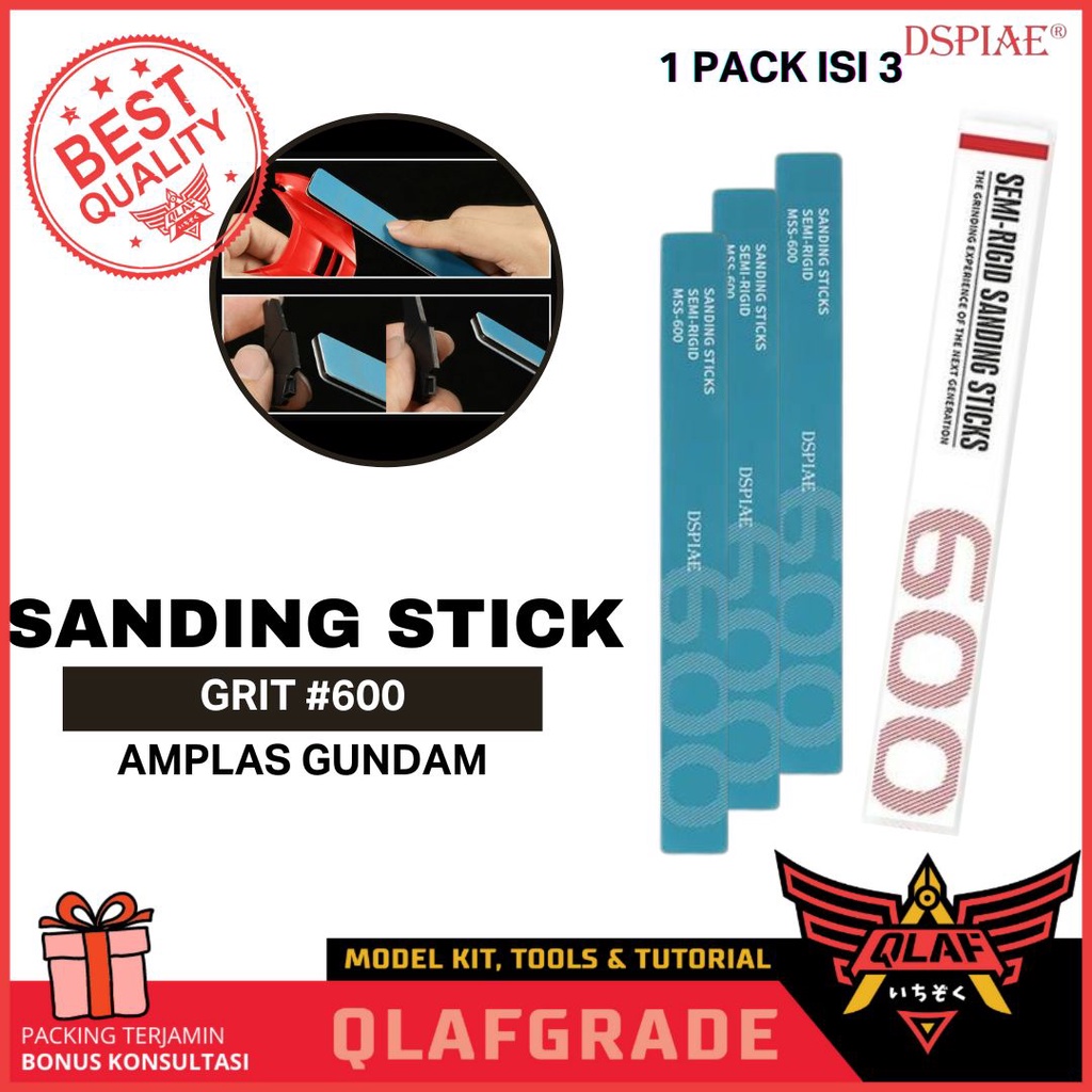 Sanding stick 600 isi 3pcs  MSS-600 Semi-Rigid Sanding Sticks dspiae