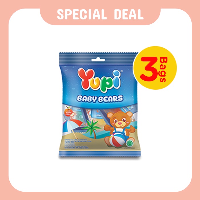 

Triple Bag Yupi Baby Bears 110 Gr