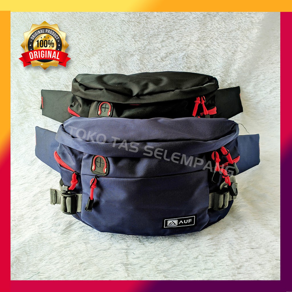 11A. Tas Selempang Slempang Pria AUF DAYRUN Waistbag Pinggang Cowok Slingbag Selendang Dada Depan La