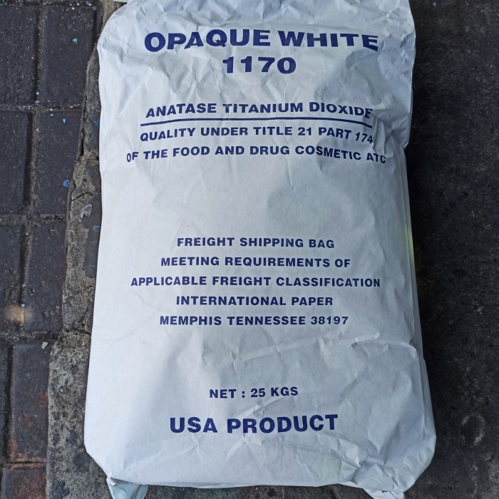 

MB-77 Opaque White / Titanium Dioxide / Titan / Pemutih Makanan 1Kg