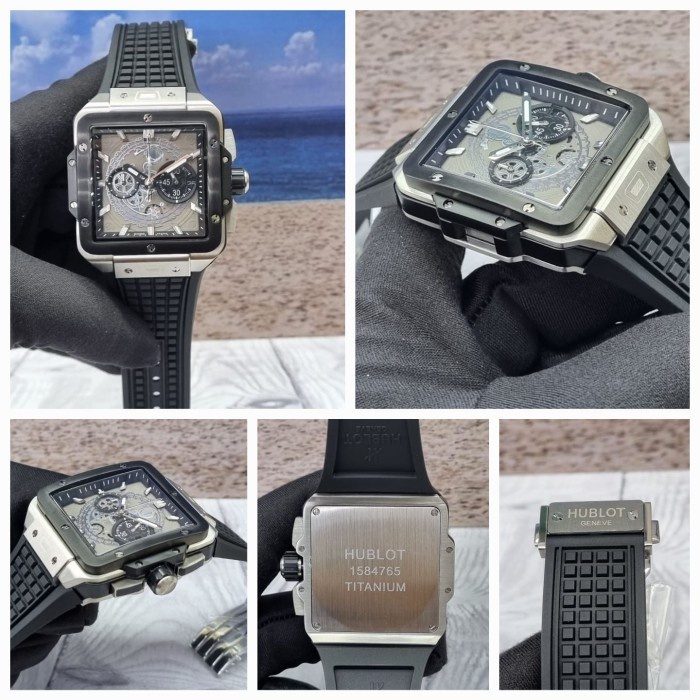 Arloji JAM TANGAN PRIA QUARTZ MEWAH CHRONO BODY SILVER 3