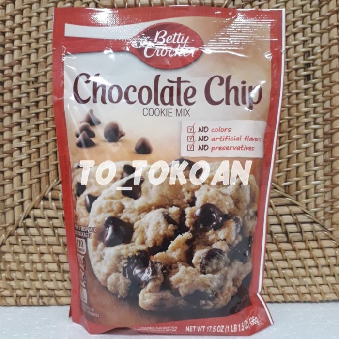 

[Big Sale] BETTY CROCKER CHOCOLATE CHIP COOKIE MIX 496 GR