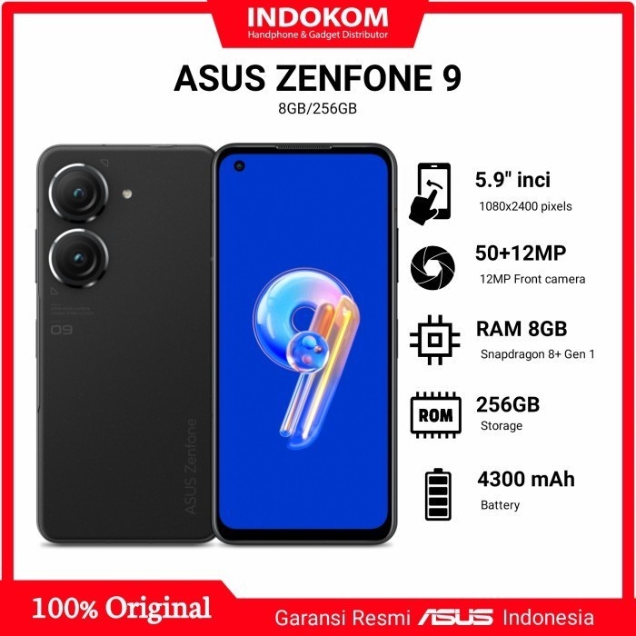 Asus Zenfone 9 Dual 5G RAM 8GB/256GB - Garansi Resmi