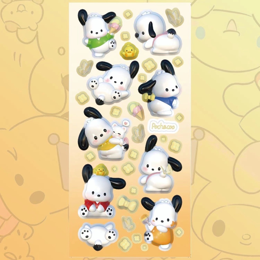 STIKER MOTIF SANRIO LUCU DAN  MURAH / STIKER DEKORASI JURNAL DIARY