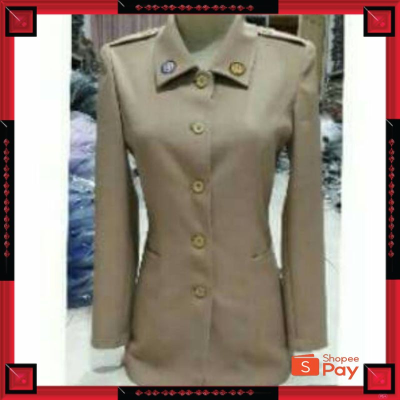 12.12 SERAGAM SALE / (BISA CUSTOM) BLAZER SERAGAM DINAS GURU PRAMUKA. BLAZER BAJU DINAS PRAMUKA PEMB