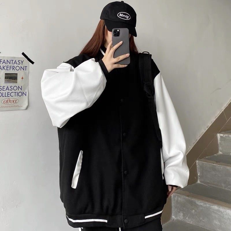 Jaket Baseball Big Size ( S - 6XL ) Jacket Varsity Kancing Bomber POLOS Oversized XXL XXXL 4XL 5XL F