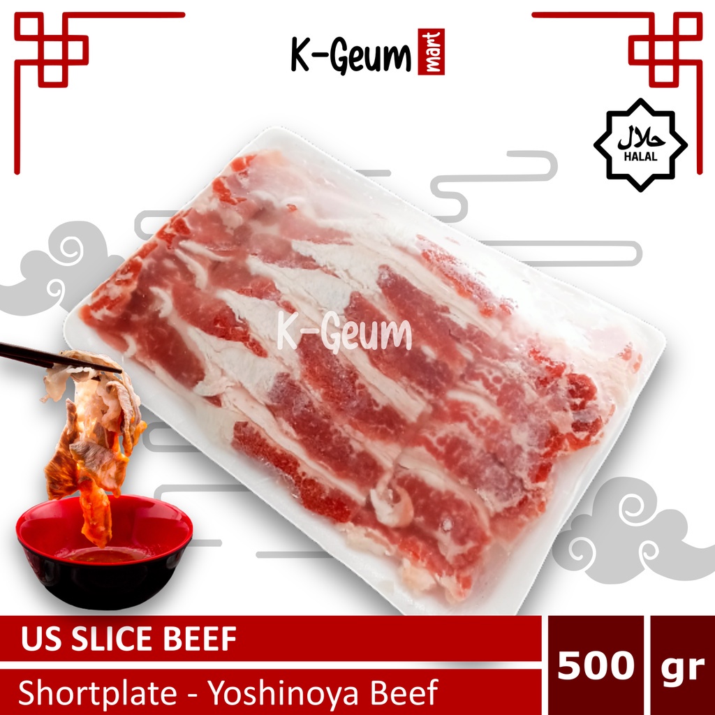 

COD US Beef Slice - Daging Sapi Slice Yoshinoya Yakiniku Shabu 500 gram