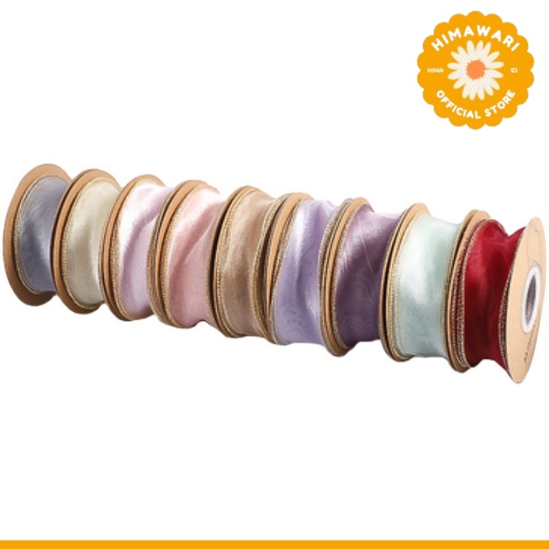 

HIMA - PTA3 CFN Pita Chiffon Polos Roll Lebar 4cm/Pita Kado 4cm/Pita Dekorasi Buket - GROSIR