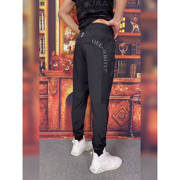 9938 Men's Four Seasons Sports Feet Slim Fit Trendy Pants Versatile Instagram Fashion Casual Versati