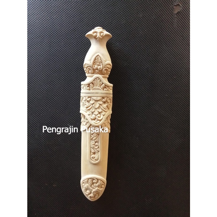 warangka tombak ukiran alusan mentah