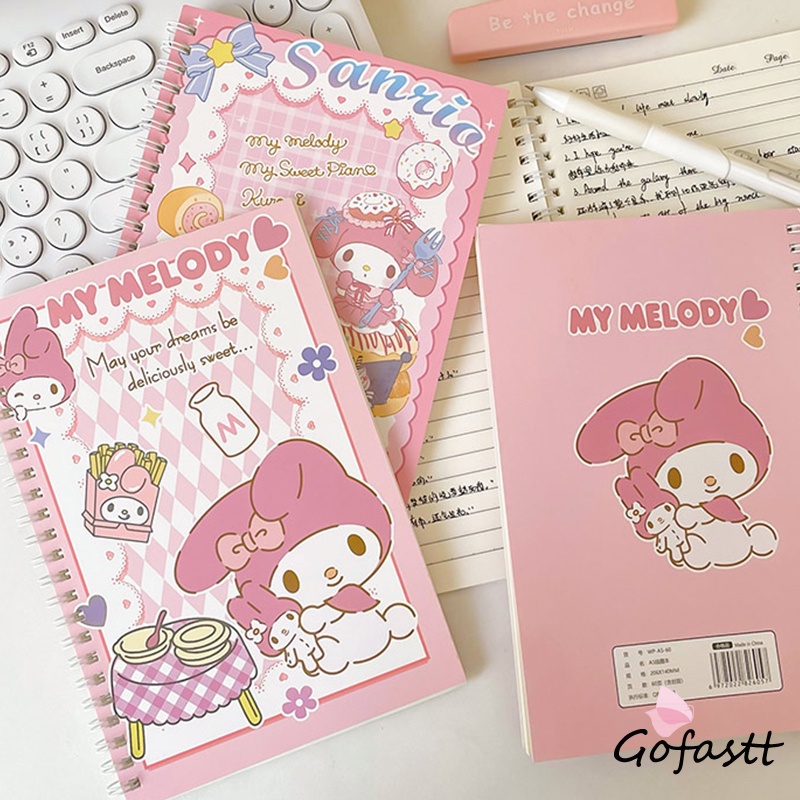 

A5 Cute Coil Notebook Sanrio Melody Culomi portable Diary-G