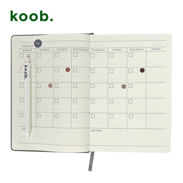 

A541 Koob. undatted one year planner / notebook annual planner jurnal