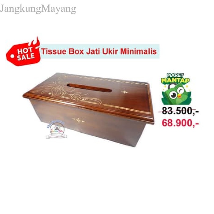 

Tissue Box * Tempat Tisue Kayu Jati Ukir Minimalis Tissu Holder Tisu murah