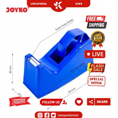 

TAPE DISPENSER / TEMPAT ISOLASI SOLATIP JOYKO TD 103