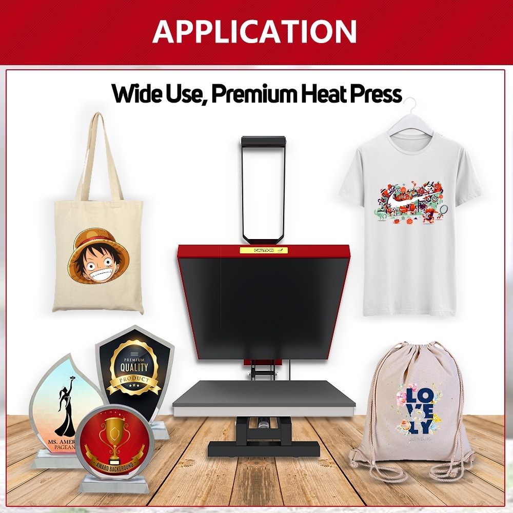 

CUYI Mesin Press Kaos / Heat Press Machine A4 Size (38*38 )