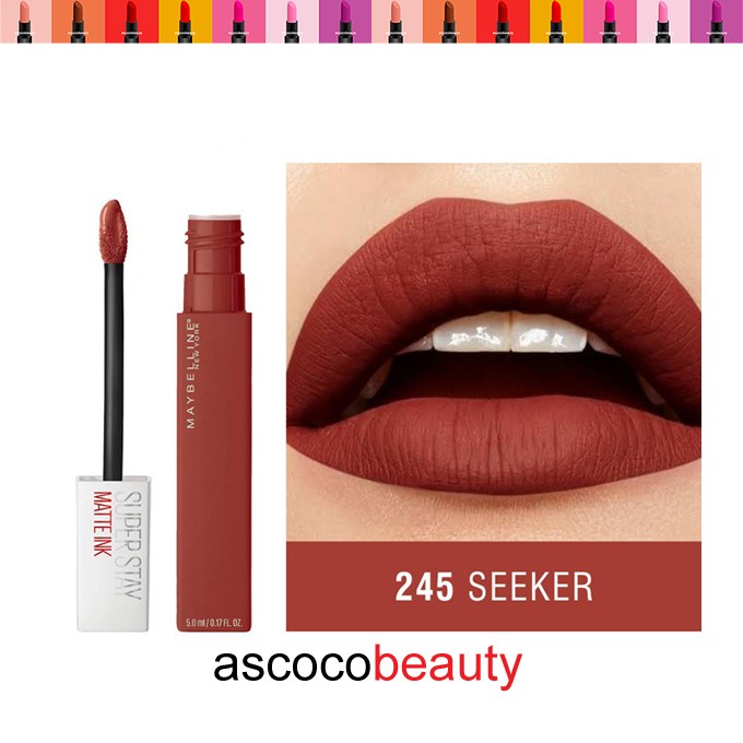 Ready Maybelline Superstay Matte Ink Lip Cream Transferproof - 245 Seeker