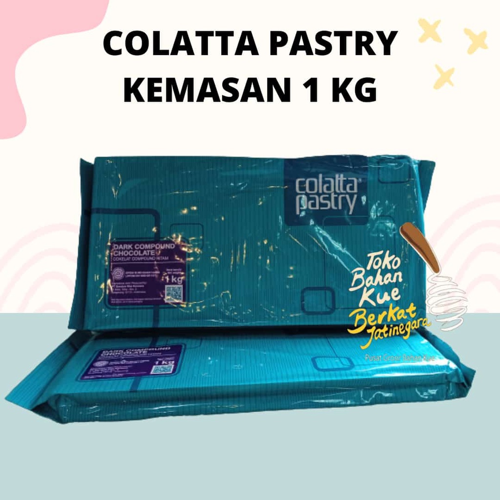 

COLATTA PASTRY DARK CHOCOLATE COMPOUND KEMASAN 1 KG