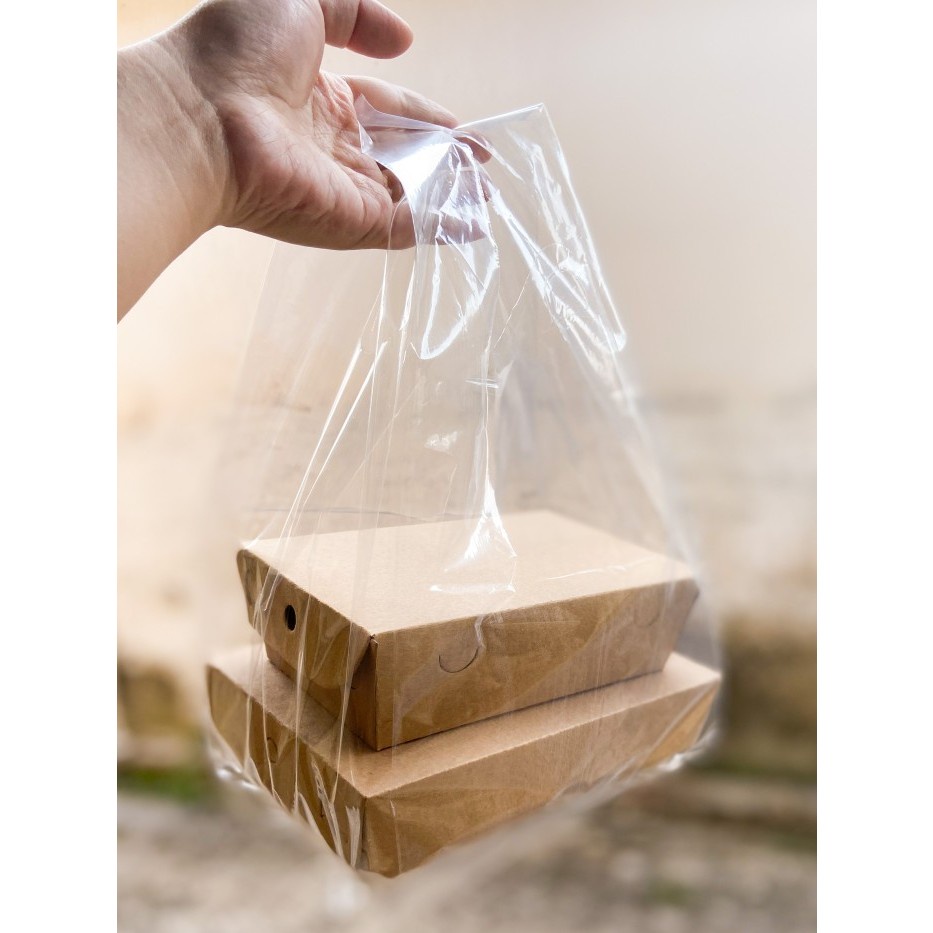 PASTI HEMAT 3 pack Plastik kresek PE Bening Kantong Kresek PE Bening Kresek Pe Bening