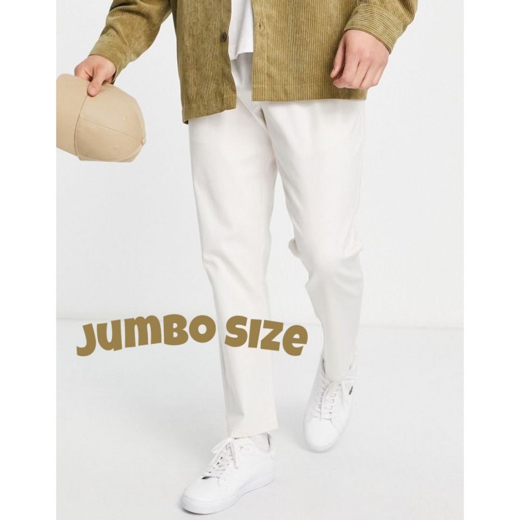 TREEGOUD CELANA CHINO SUPER JUMBO PRIA PANJANG CELANA PANJANG CHINO SUPER JUMBO HITAM PRIA CELANA PA