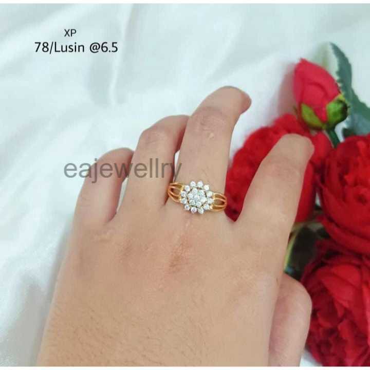 Model Cincin Emas Asli 24 karat New 2024 Kekinian Realpict Asli