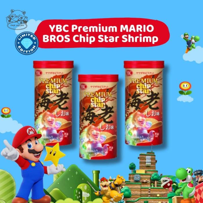 

YBC Premium Shrimp MARIO BROS Chip Star LIMITED EDITION JAPAN