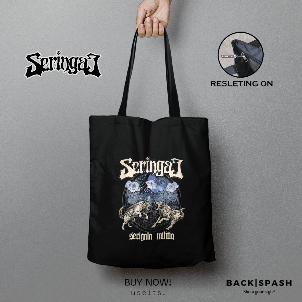 Totebag Seringai - Totebag Tas Pria Wanita Band Seringai THD