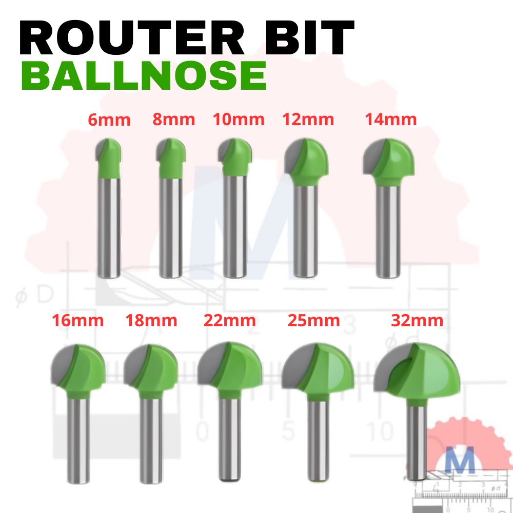 JKL Mata Profil kayu bulat radius round bottom router bit