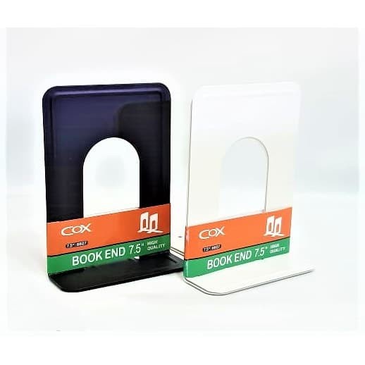 

BOOKEND PEMBATAS SANDARAN BUKU BESI BOOK STAND KECIL 6 IN HITAM PUTIH