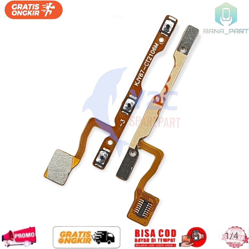 VIVO V5 / Y67 / Y69 | Tombol Power On Off Volume Flexi On Of Vol - Flexible Flexibel Fleksibel